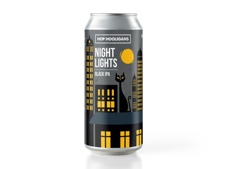 +Bere artizanala neagra IPA Hop Hooligans - Night Lights