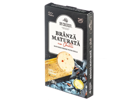 Branza maturata cu Chilli 200g - de Coltesti
