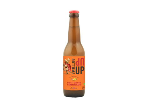 +Bottoms UP Organic Ginger Chilli Lemonade 330ml