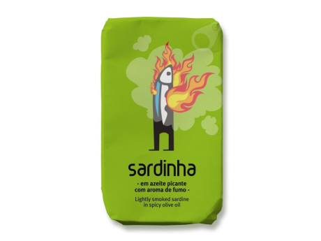 Sardine usor afumate in ulei de masline picant - Sardinha