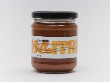 Gianduja - cremă de alune de pădure şi ciocolată - Maitri