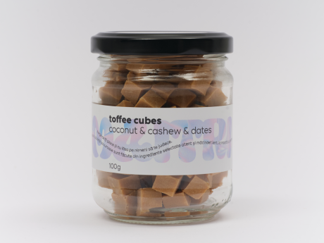 Toffee Cubes - cubulete de ciocolata cu lucuma si mesquite - Maitri