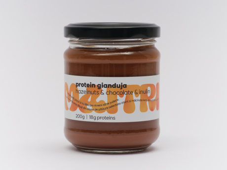 Protein Gianduja – crema de alune de padure si ciocolata - 18 g proteina 200g - Maitri