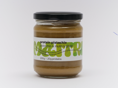 Protein Pistachio - cremă de fistic cu inulină şi ghee - 20 g proteină - Maitri