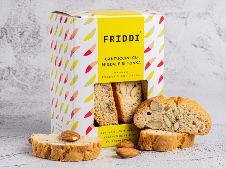 Cantuccini - Biscuiţi italieni artizanali cu migdale şi tonka - Friddi