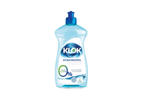 KLOK Detergent lichid pentru vase, 0% parfum, 0% coloranti, 500ml (100 spalari)