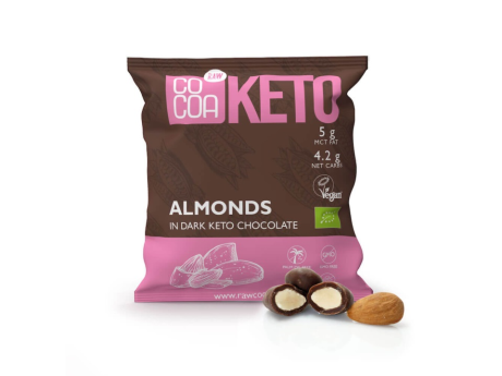 Keto migdale in ciocolata neagra Eco 70g COCOA