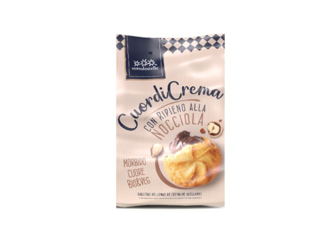 Biscuiti cu crema de alune 200g Eco Sottolestelle