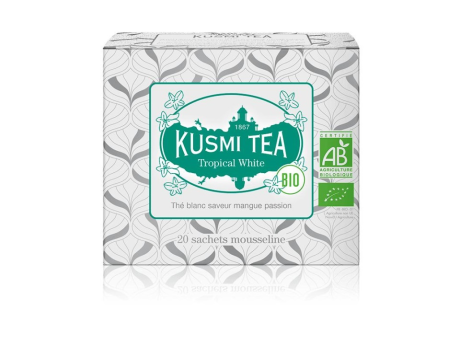 Ceai Alb Kusmi - Organic Tropical White 40g (20 plicuri)