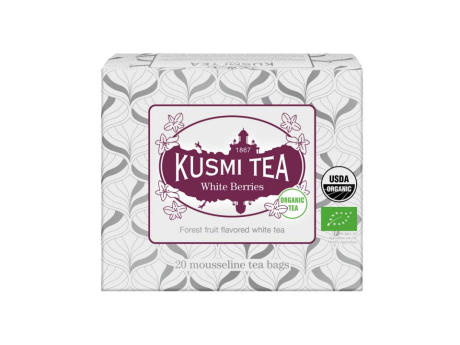Ceai Alb Kusmi - Organic White Berries 40g (20 plicuri)