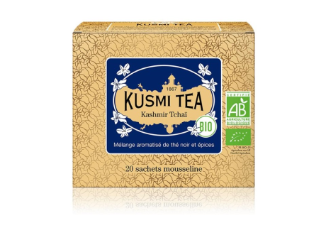 Ceai Negru Kusmi - Organic Kashmir Tchai 40g (20 plicuri)