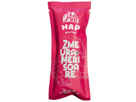 Baton raw vegan cu zmeura si merisoare, 45 g, HAP de la Vlad
