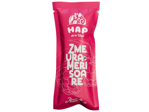 Baton raw vegan cu zmeură și merișoare - Tata Vlad