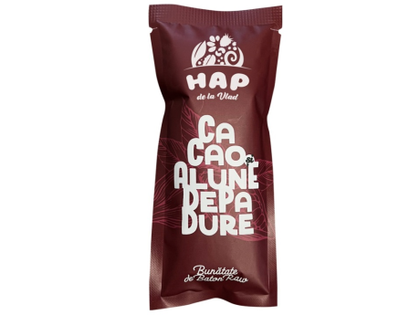 Baton raw vegan cu cacao și alune de pădure - Tata Vlad