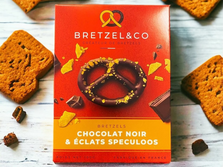 Covrigei cu ciocolată neagră şi bucăţi Speculoos - Bretzel&Co