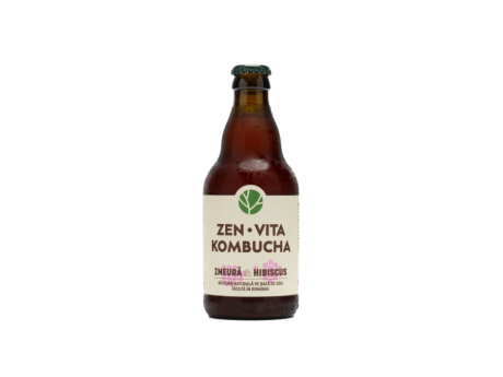 Zenvita Kombucha cu zmeură şi hibiscus