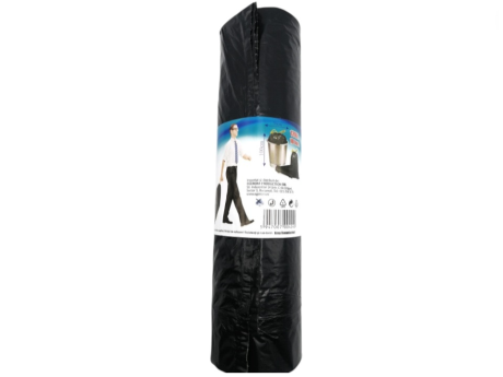 Egepack - Saci 120 L negri cu şnur LDPE