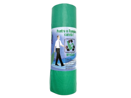 Egepack - Saci menajeri 120 L verzi  LDPE