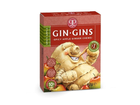 Spicy Apple Ginger Chews - Travel Pack - The Ginger People