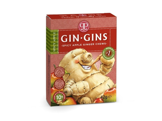 Spicy Apple Ginger Chews - Travel Pack - The Ginger People