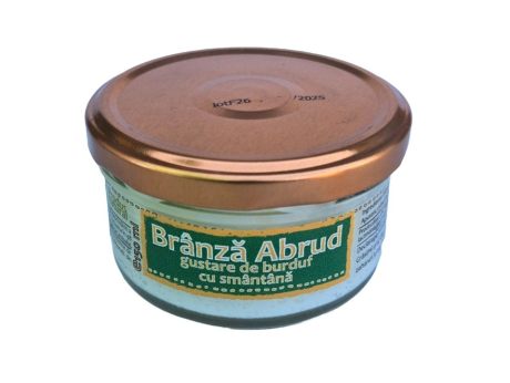 Brânză Abrud - Gustare burduf cu smântână din Ţara Moţilor
