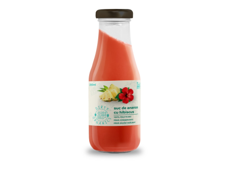 Suc Bio de ananas cu hibiscus - Dirty Organics