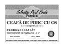 Ceafă proaspătă de porc cu os - Selecţie