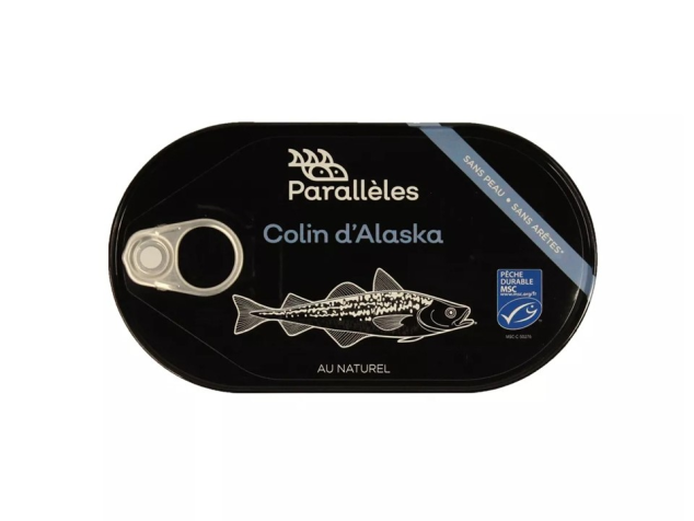 Cod de Alaska MSC Natural - Conserves Paralleles