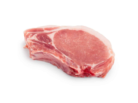 Cotlet proaspăt de porc cu os - Selecţie