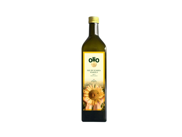 Ulei de floarea soarelui 100% presat la rece - OLIO