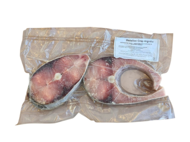 Medalion crap argintiu congelat - Gura Portiţei