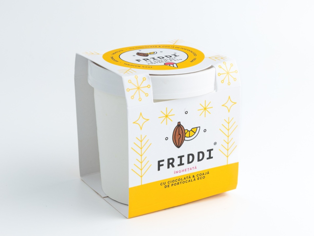 Friddi Înghețată Winter Edition Vegan - Ciocolată cu portocală