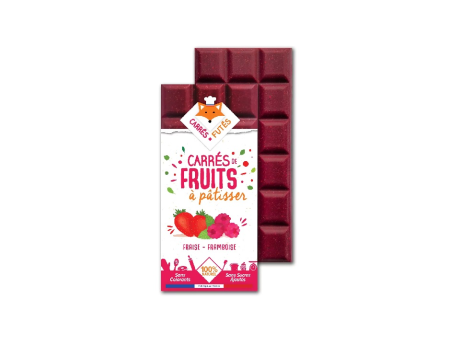 Tabletă din fructe Căpșuni și Zmeură - Carres Futes