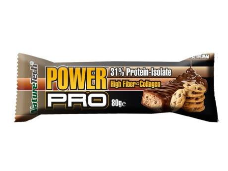 NATURE TECH - Baton energizant POWER PRO 31% proteină cu cookies şi bucăţi de ciocolată