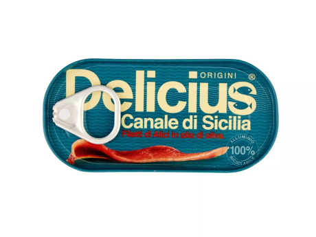 Delicius - File de Anchois siciliene în ulei de măsline - Conserves Paralleles