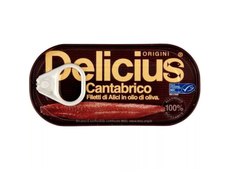 Delicius - MSC File de Anchois din Marea Cantabrica în ulei de măsline - Conserves Paralleles
