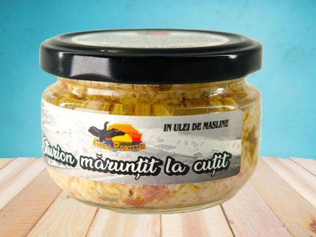 Sturion mărunţit în ulei de măsline - Gura Portiţei