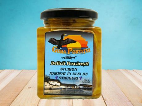 Sturion marinat în ulei de struguri - Gura Portiţei