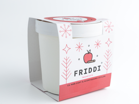Friddi Înghețată Winter Edition Vegan - Măr copt cu Scorţişoară